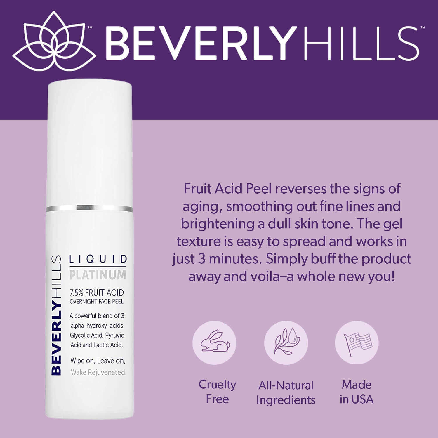 Beverly Hills Liquid Platinum: cruelty free, all-natural ingredients
