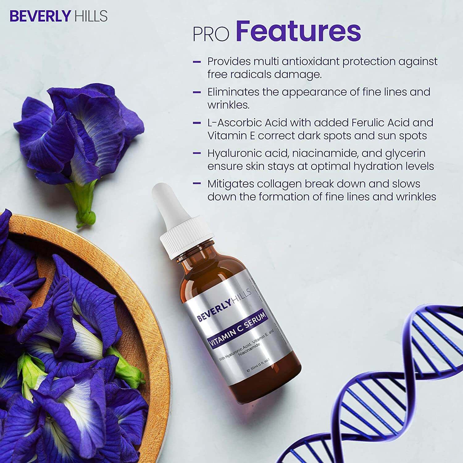 Pro features of the Beverly Hills Vitamin C Serum