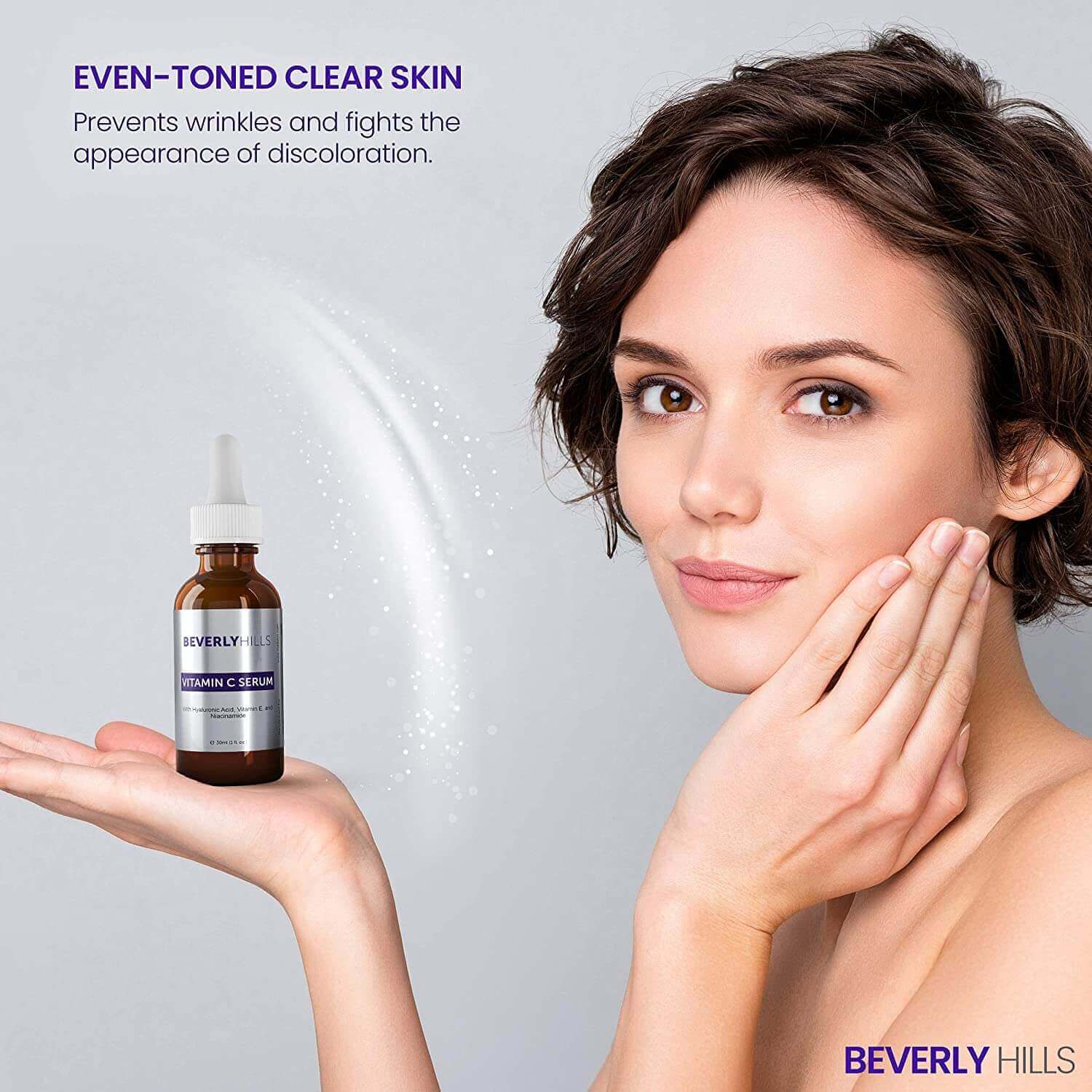 Even-toned clear skin results with the Vitamin C Serum