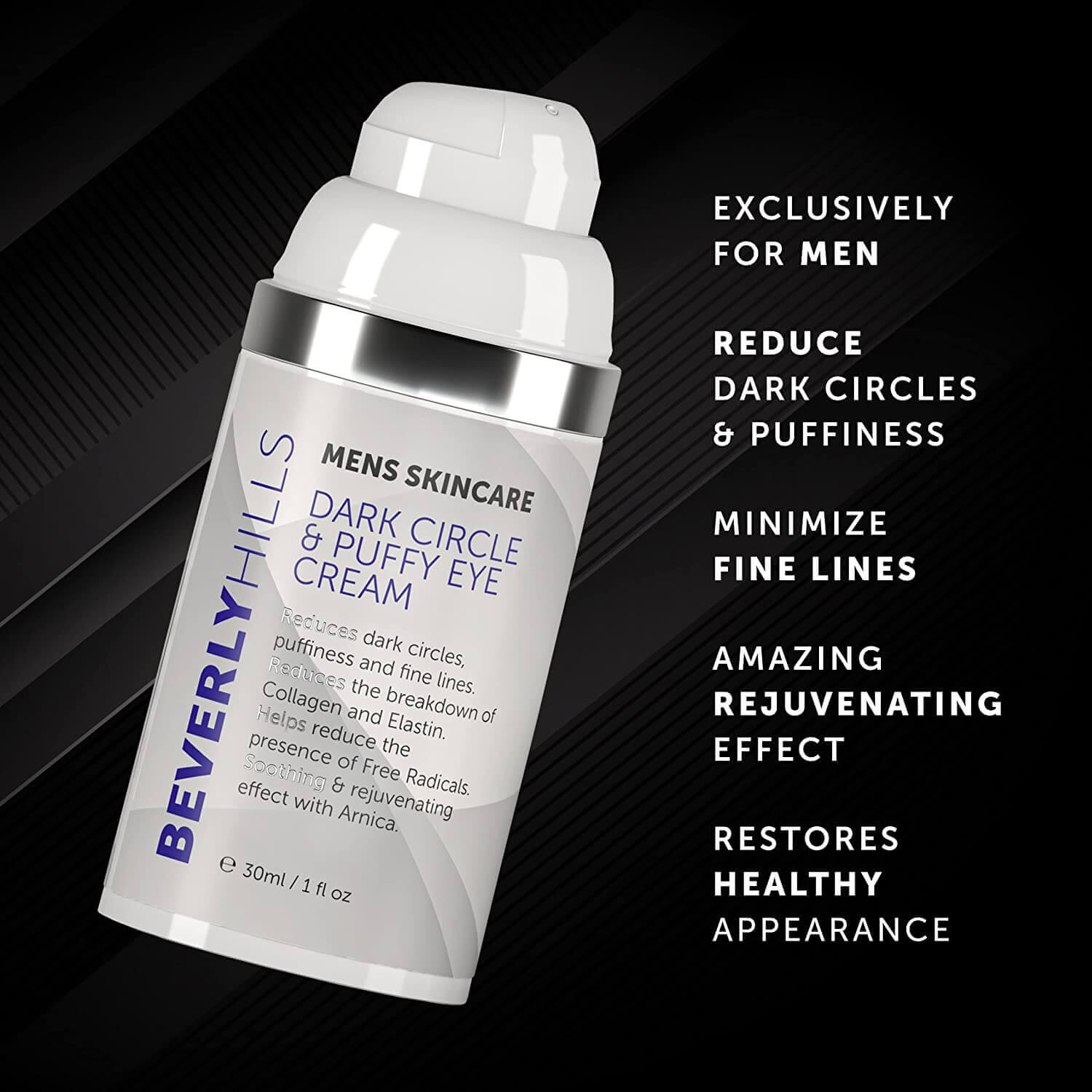 Men's eye cream benefits: reduce dark circles and puffiness, minimise fine lines
