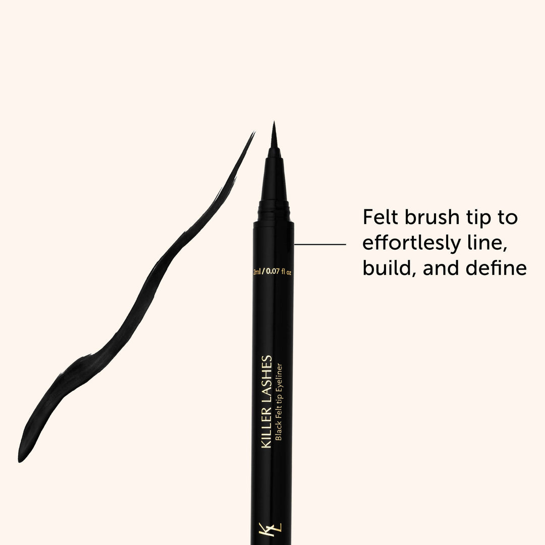 KL Killer Lashes Black Felt Tip Eyeliner, 2ml